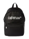 Off-white Bookish Logo-print Backpack In Black