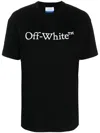 Off-white Bookish Printed Logo Cotton T-shirt In Black