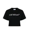 Off-white Oversized Black T-shirt With Contrasting Logo Print In Cotton Man In Black