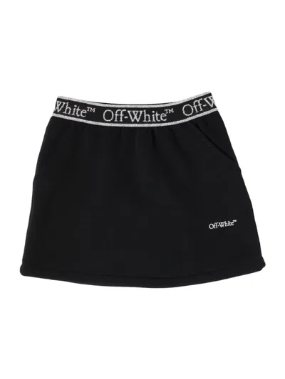 OFF-WHITE BOOKISH LOGO SKIRT