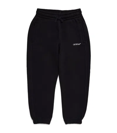 Off-white Kids' Bookish Trousers In Black