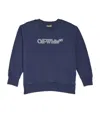Off-white Big Bookish Cotton Sweatshirt In Navy