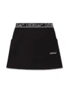 Off-white Bookish Logoband Sweatskirt By Off White Kids In Black