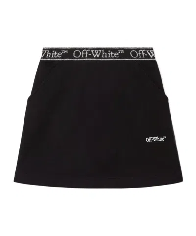 OFF-WHITE OFF-WHITE KIDS BOOKISH LOGO PRINTED SKIRT