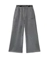 Off-white Bookish Logo-waistband Trousers In Gray