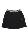 Off-white Bookish Logoband Sweatskirt Black - Whit In Black
