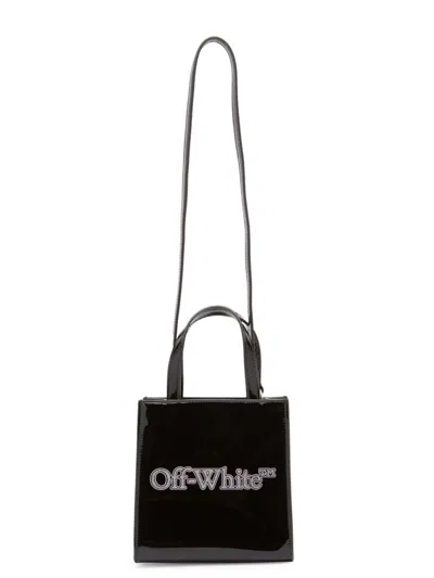 Off-white Kids' Bookish Mini Tote Bag In Black