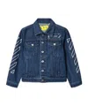 Off-white Blue Bookish Patch Denim Jacket In Blue