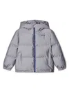 Off-white Bookish Quilted Puffer Jacket In Blue