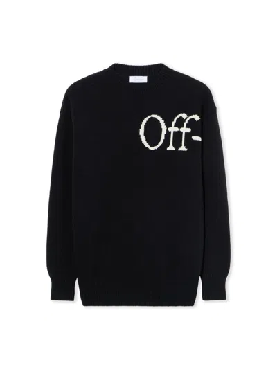 OFF-WHITE BOOKISH LOGO KNIT SWEATER