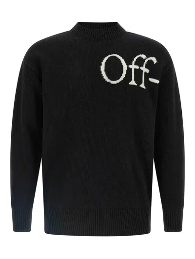 OFF-WHITE SUÉTER CUELLO REDONDO - BLANCO