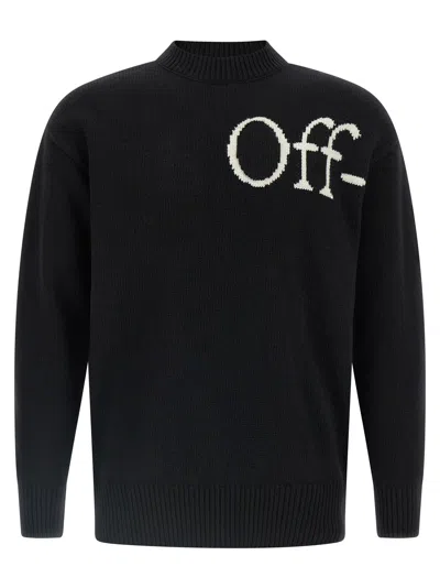 OFF-WHITE BOOKISH SHARED KNIT SWEATERS AND CARDIGANS WHITE/BLACK