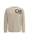 Off-white Bookish Shared Sweater In Neutral