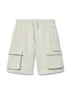 Off-white Diagonal Bookish Sweat Shorts In Grey