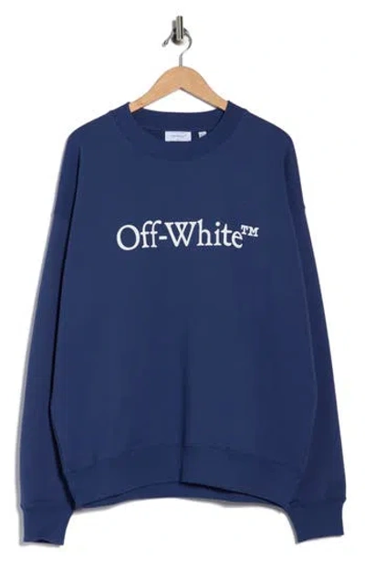 Off-white Bookish Skate Graphic Sweatshirt In Blue