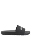 Off-white Bookish Open Toe Slip-on Slides In Black