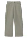 Off-white Bookish Trousers In Green
