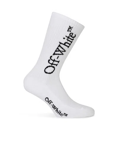 Off-white 'bookish' White Cotton Socks