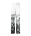 Off-white Botanical Print Straight-leg Trousers In White