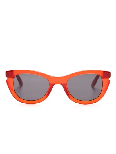 Off-white Boulder Cat-eye Sunglasses In Red