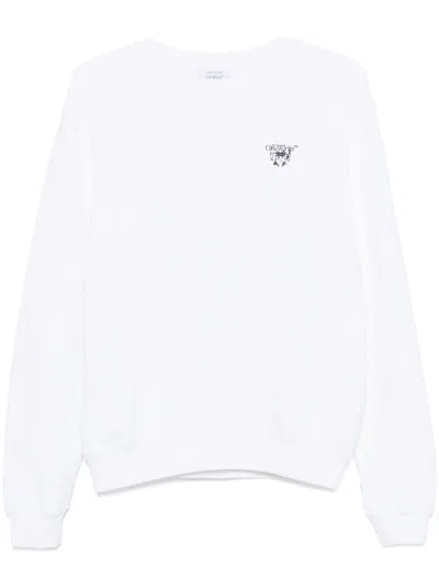 Off-white Long-sleeved Sweater In White
