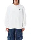 Off-white Long-sleeved Sweater In White Black