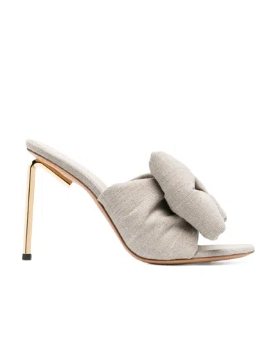 Off-white Bow-detail Sandals In White