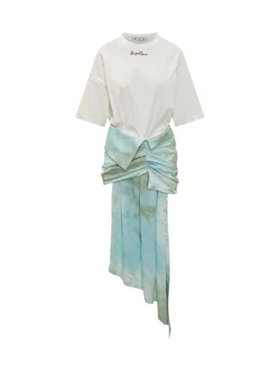 Off-white Bow Tie-dye Dress