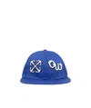 Off-white Boxy Arrow-embroidered Baseball Cap In Blue