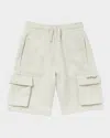 Off-white Diagonal Bookish Sweat Shorts In Light Grey Bla