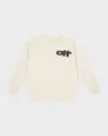 Off-white Fleece Type Graphic In Off White/black