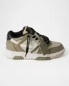 Off-white Out Of Office Sneakers In Green Light Brown