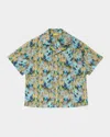 Off-white Boy's Watercolor-print Short-sleeve Shirt In Multicolor