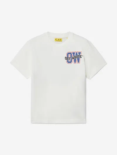 Off-white Babies' Boys Arrow Varsity T-shirt In White