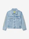 Off-white Diagonal Bookish Denim Jacket In Blue