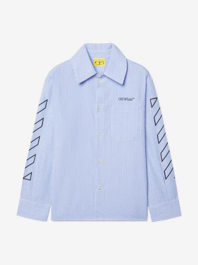 OFF-WHITE OFF-WHITE BOYS BOOKISH DIAG SHIRT