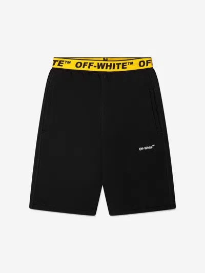 Off-white Kids' Boys Industrial Logo Sweatpants 8 Yrs Black