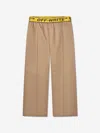 OFF-WHITE BOYS LOGO INDUSTRIAL CHINO TROUSERS