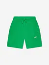 Off-white Logo-print Cotton Track Shorts In Green