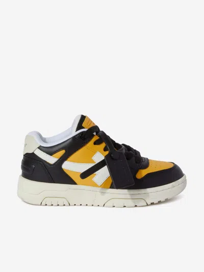 Off-white Kids' Boys Out Of Office Trainers In Yellow