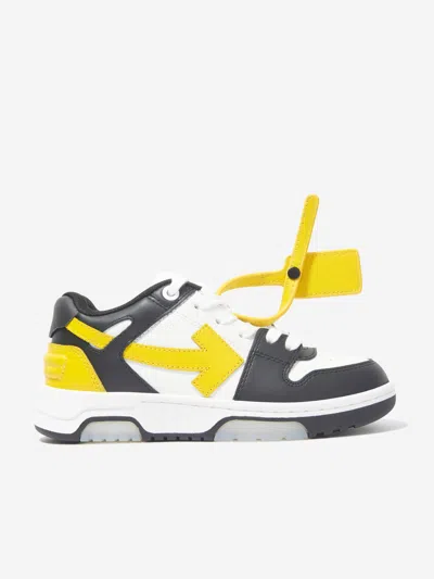 Off-white Boys Out Of Office Trainers In Black