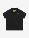 Off-white Boys Rubber Arrow Polo Shirt 10 Years Black By Childsplay Clothing In Black