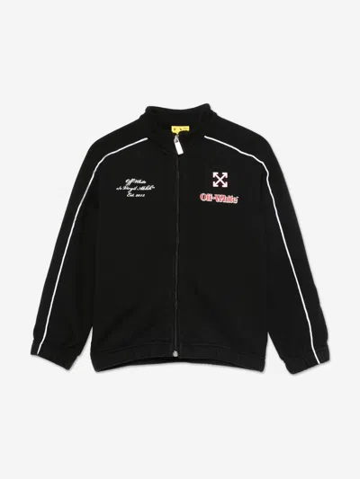 OFF-WHITE OFF-WHITE BOYS SOCCER TRACK ZIP UP TOP