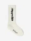 Off-white Boys Type Graphic Long Socks In White