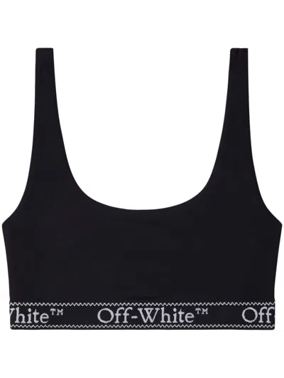 Off-white Bra With Logo In Black