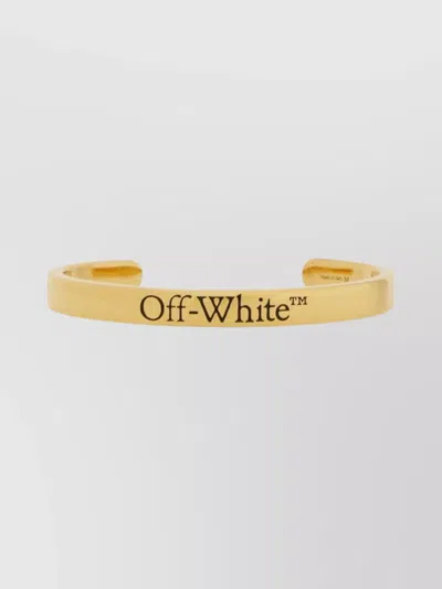 Off-white Brand Logo Cuff Bracelet