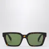 Off-white Branson Havana/green Sunglasses In Brown