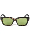Off-white Branson Sunglasses In Havana/green