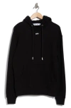 Off-white Hooded Sweatshirt Featuring Graphic Print In Black
