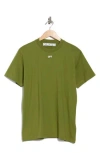 Off-white Brick Arrow Slim Crew T-shirt In Green